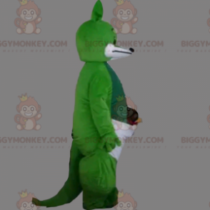 Costume de mascotte BIGGYMONKEY™ de kangourou vert -