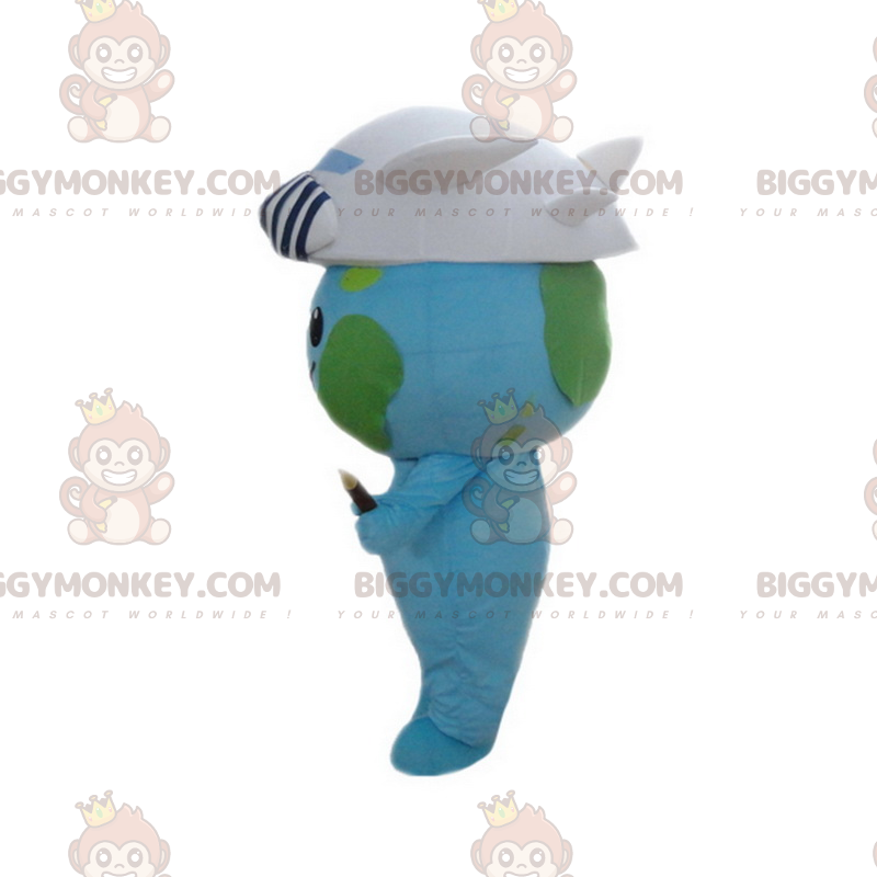 Costume de mascotte BIGGYMONKEY™ de la Terre avec un chapeau en