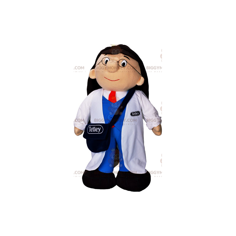 Traje de mascote de assistente de laboratório BIGGYMONKEY™ –