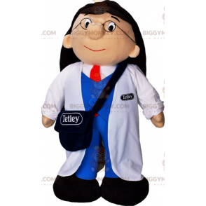 Costume da mascotte da assistente di laboratorio BIGGYMONKEY™ -