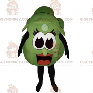 Traje de mascote Lettuce BIGGYMONKEY™ com rosto sorridente –