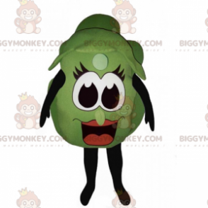 Costume da mascotte BIGGYMONKEY™ di lattuga con faccina