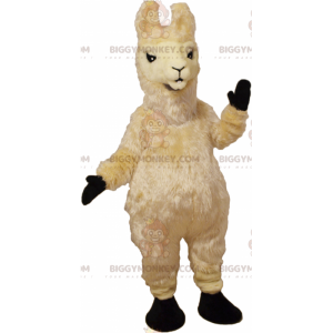 Beige lama BIGGYMONKEY™ maskotkostume - Biggymonkey.com