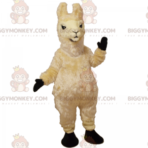 Beige lama BIGGYMONKEY™ mascottekostuum - Biggymonkey.com