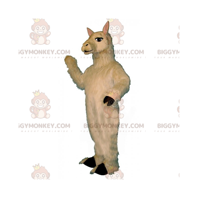 Disfraz de mascota BIGGYMONKEY™ de llama blanca -