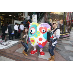 Costume da mascotte Giant White Tooth BIGGYMONKEY™ macchiato di