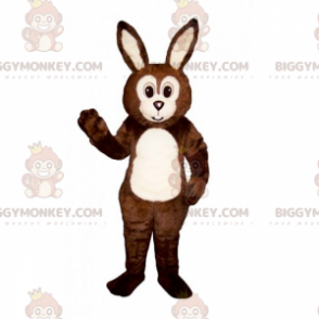 Costume da mascotte coniglio faccia tonda BIGGYMONKEY™ -