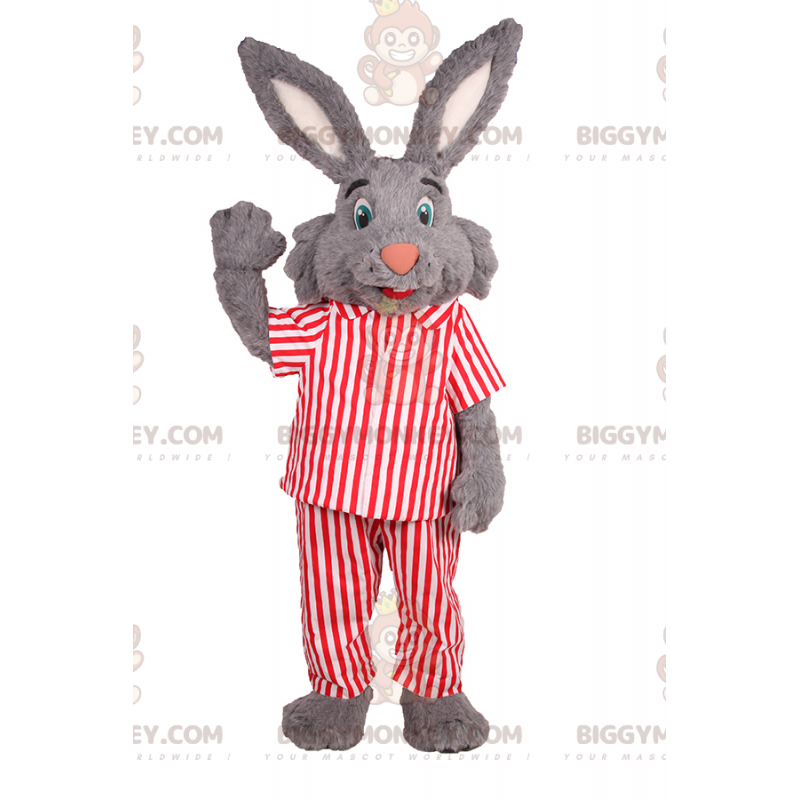 BIGGYMONKEY™ mascottekostuum konijn met grote oren en