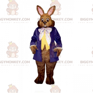 Costume da mascotte coniglio con occhiali rotondi BIGGYMONKEY™