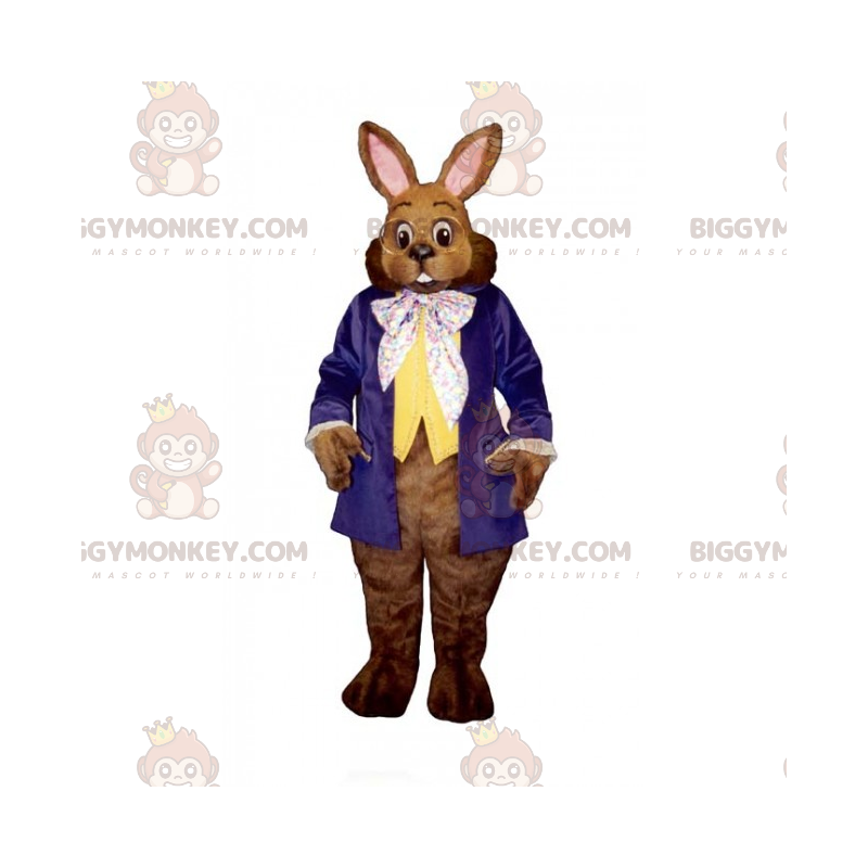 Costume da mascotte coniglio con occhiali rotondi BIGGYMONKEY™