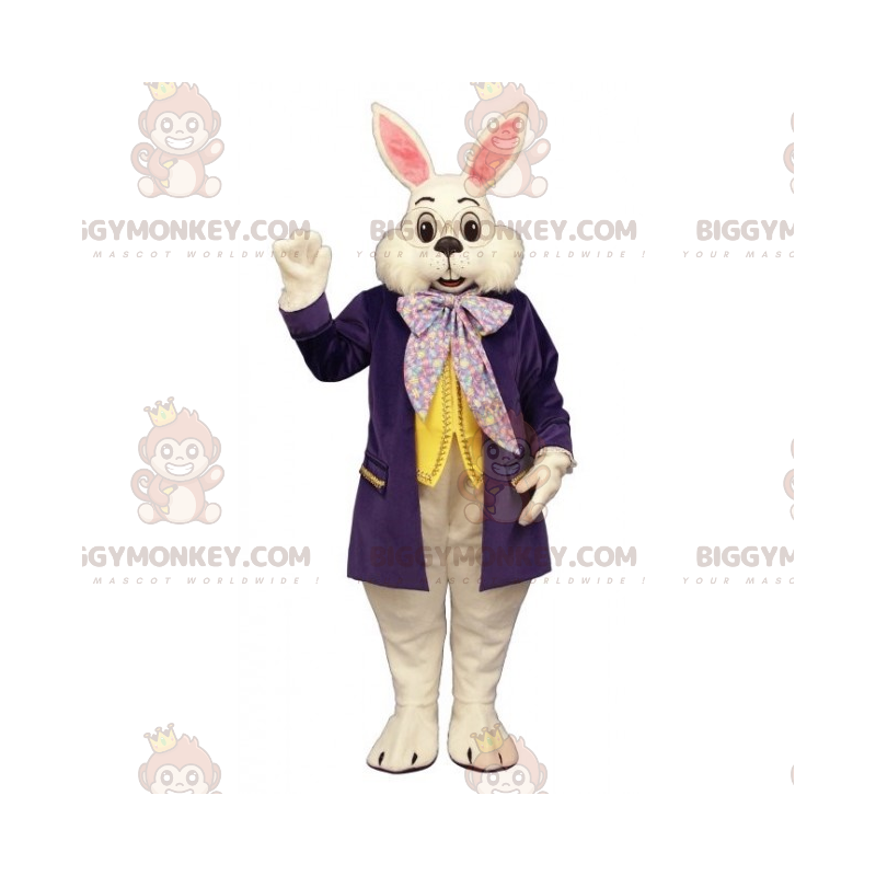 Alice i Underlandet White Rabbit BIGGYMONKEY™ maskotdräkt -