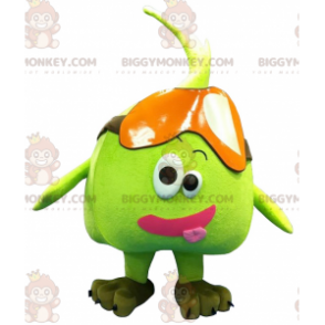 Costume de mascotte BIGGYMONKEY™ de pomme de poire verte géante