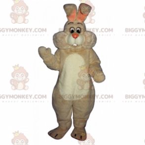 Disfraz de mascota BIGGYMONKEY™ de conejo blanco de mejillas