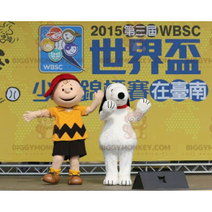 2 famosas mascotas de BIGGYMONKEY™ de Charlie Brown y Snoopy -