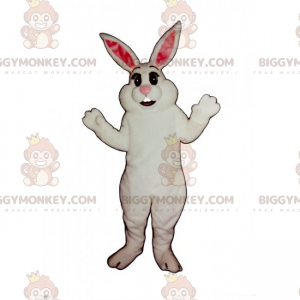 Costume de mascotte BIGGYMONKEY™ de lapin blanc classique -