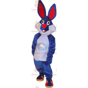 Costume de mascotte BIGGYMONKEY™ de lapin bleu - Biggymonkey.com