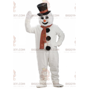 BIGGYMONKEY™ Costume da mascotte pupazzo di neve gigante con