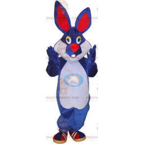 Costume da mascotte BIGGYMONKEY™ coniglio blu - Biggymonkey.com