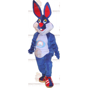 Blauw konijn BIGGYMONKEY™ mascottekostuum - Biggymonkey.com