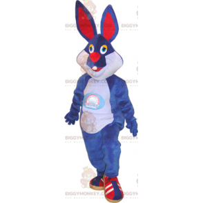 Blaues Kaninchen BIGGYMONKEY™ Maskottchenkostüm -