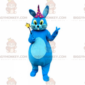 Στολή μασκότ Blue Bunny BIGGYMONKEY™ με καπέλο αστεριών -