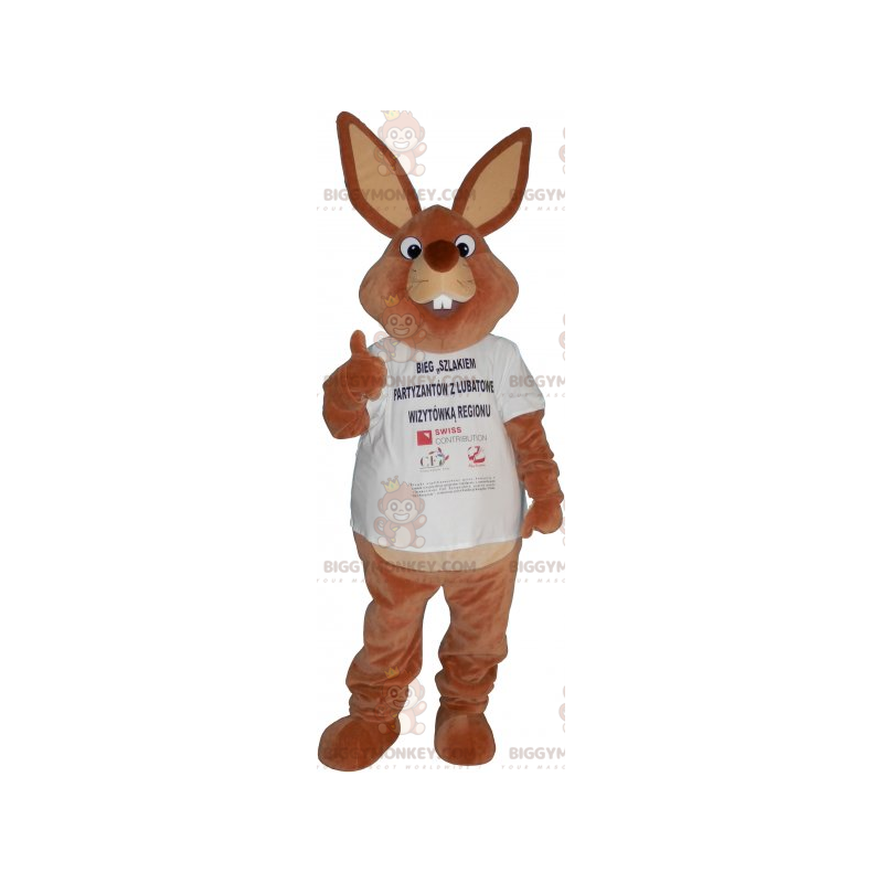 Στολή μασκότ BIGGYMONKEY™ Rabbit T-Shirt - Biggymonkey.com