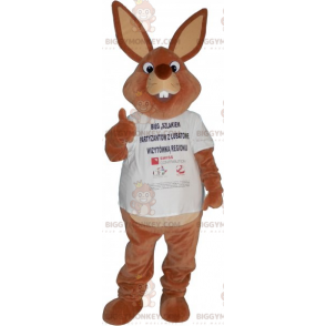 Costume da mascotte con t-shirt coniglio BIGGYMONKEY™ -