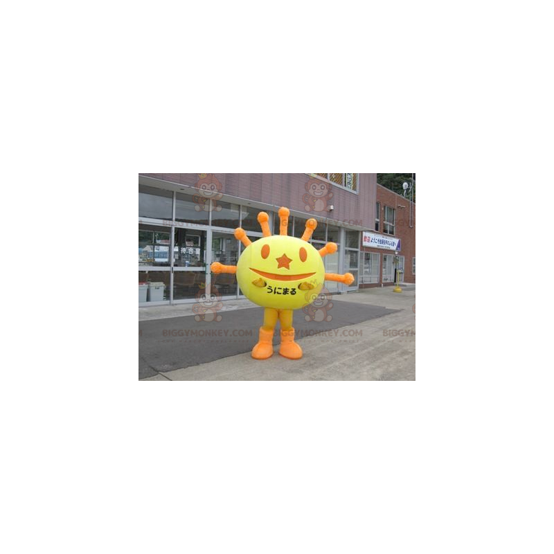 BIGGYMONKEY™ Yellow & Orange Sun Mascot Costume -