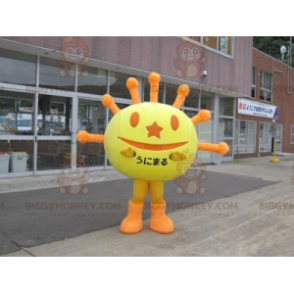 BIGGYMONKEY™ Gul & orange solmaskotdräkt - BiggyMonkey maskot