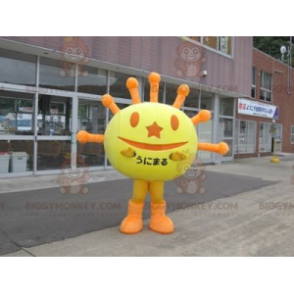 BIGGYMONKEY™ Yellow & Orange Sun Mascot Costume –