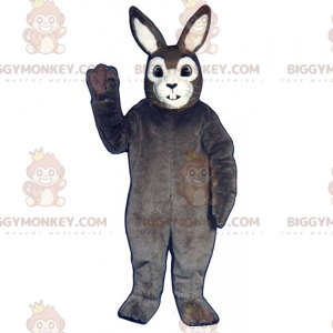 Costume de mascotte BIGGYMONKEY™ de lapin gris classique -