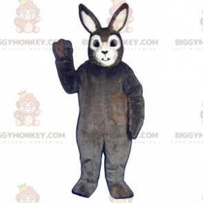 Klassiek grijs konijn BIGGYMONKEY™ mascottekostuum -