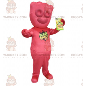 Giant Red Candy BIGGYMONKEY™ Maskotdräkt - BIGGYMONKEY™ Sour