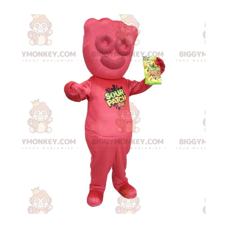 Disfraz de mascota BIGGYMONKEY™ Caramelo rojo gigante - Disfraz