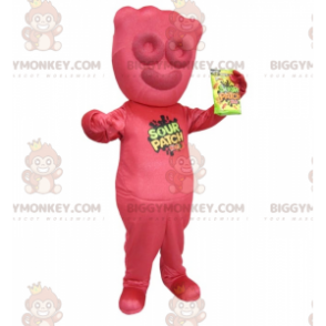 Disfraz de mascota BIGGYMONKEY™ Caramelo rojo gigante - Disfraz