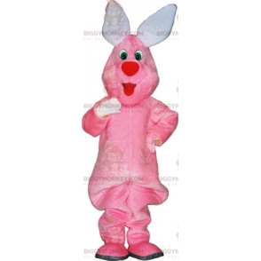 Pluche roze konijn BIGGYMONKEY™ mascottekostuum -