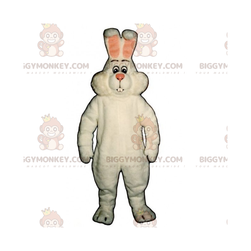 Kostium maskotka różowy króliczek i różowe uszy BIGGYMONKEY™ -