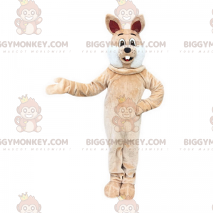 Lächelnder Hase BIGGYMONKEY™ Maskottchen-Kostüm -