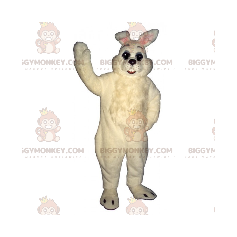 Celý kostým maskota bílého králíka BIGGYMONKEY™ –