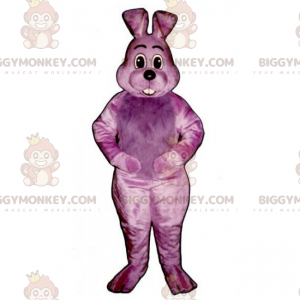 Costume de mascotte BIGGYMONKEY™ de lapin violet -