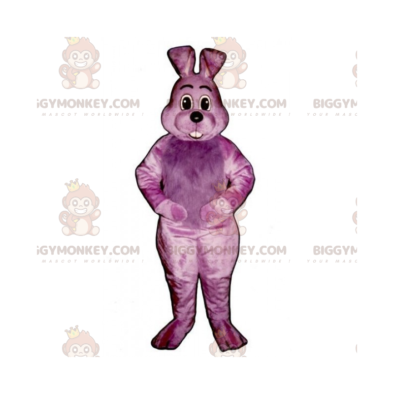 Costume da mascotte coniglio viola BIGGYMONKEY™ -