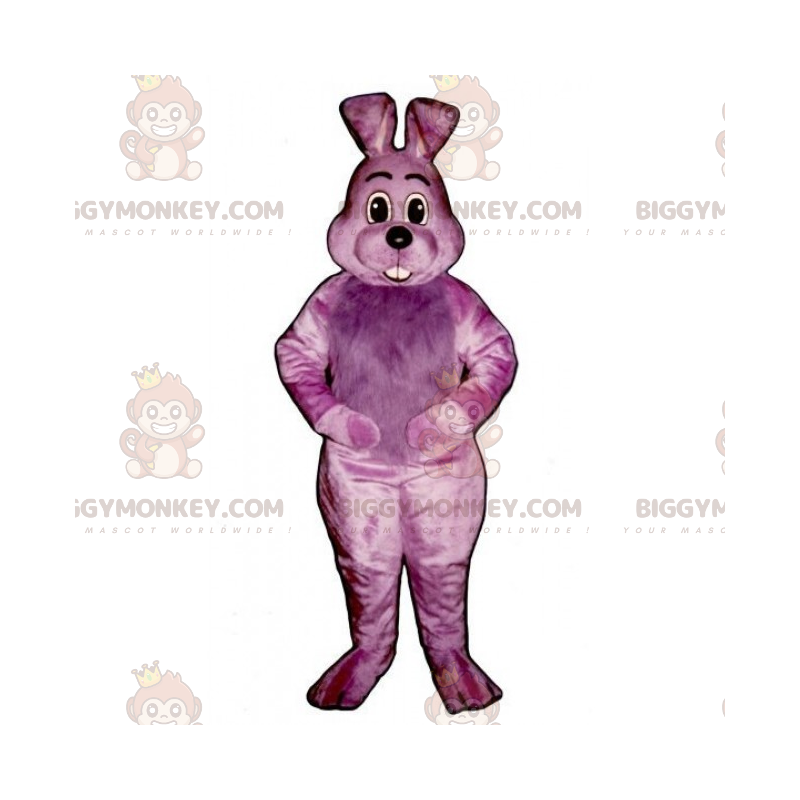Στολή μασκότ Purple Rabbit BIGGYMONKEY™ - Biggymonkey.com