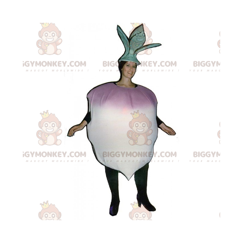 Costume de mascotte BIGGYMONKEY™ de légumes - Navet -