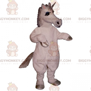 Costume da mascotte BIGGYMONKEY™ unicorno bianco -