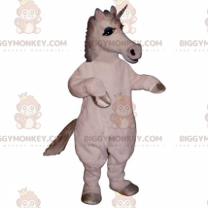 Costume da mascotte BIGGYMONKEY™ unicorno bianco -