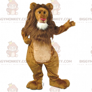 Costume de mascotte BIGGYMONKEY™ de lion a grande crinière -