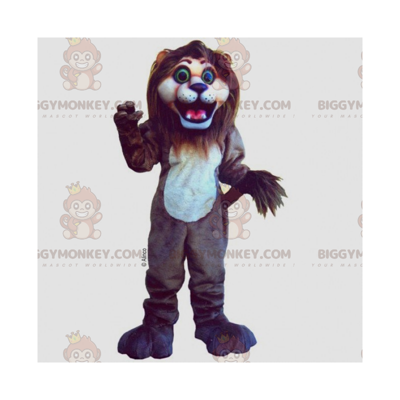 Costume de mascotte BIGGYMONKEY™ de lion au x grandes pattes -