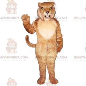 Costume de mascotte BIGGYMONKEY™ de lion aux longues moustaches