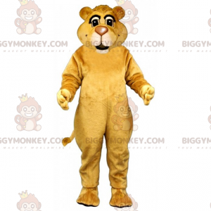 BIGGYMONKEY™ Mascottekostuum met kleine oren leeuw -