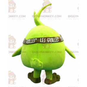 Costume de mascotte BIGGYMONKEY™ de pomme de poire verte géante